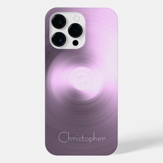 Titan Pink Silber Edelstahl-Druck iPhone Hülle (Rückseite)