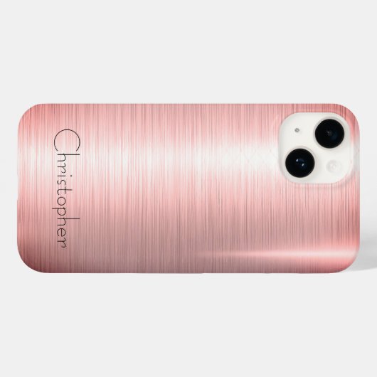 Titan polierte Bronze Radial und Metallic 15 Case-Mate iPhone Hülle (Rückseite (Horizontal))