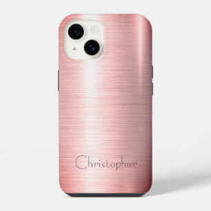 Titan polierte Bronze Radial und Metallic 15 iPhone 14 Hülle