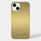 Titan poliertes Gold Radial und Metallic Case-Mate iPhone Hülle (Rückseite)