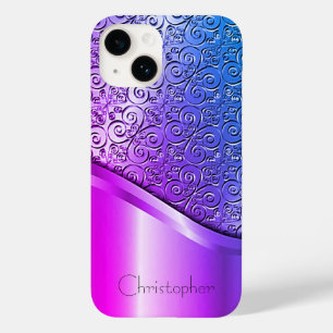 Titan Poliertes violettes Radial Metallic iPhone 1 Case-Mate iPhone 14 Hülle