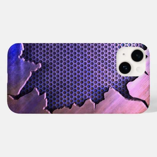 Titan Polished Rosa Radial Metallic iPhone 15 Case-Mate iPhone Hülle (Rückseite (Horizontal))