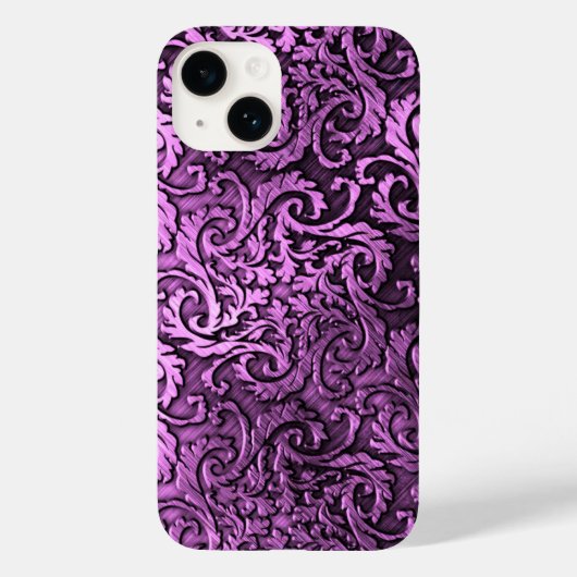 Titan Polished Rosa Radial Metallic iPhone 15 Case-Mate iPhone Hülle (Rückseite)