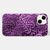 Titan Polished Rosa Radial Metallic iPhone 15 Case-Mate iPhone Hülle (Rückseite (Horizontal))