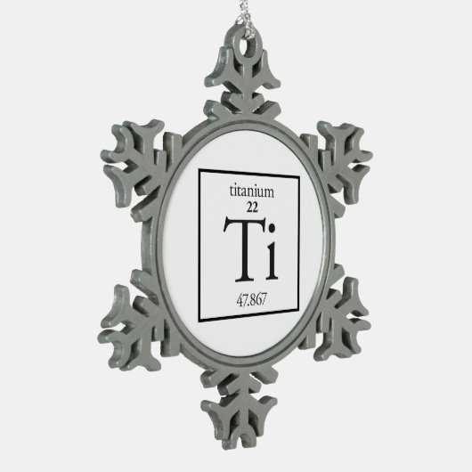 Titan Schneeflocken Zinn-Ornament (Links)