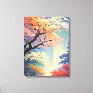 Titan-Turm: Ein majestätischer Baum im Wald Leinwanddruck