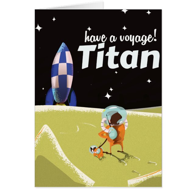 Titan Vintage Reiseplakat (Vorne)