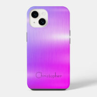 Titan-Violett Stainless Steel Druck iphone 15