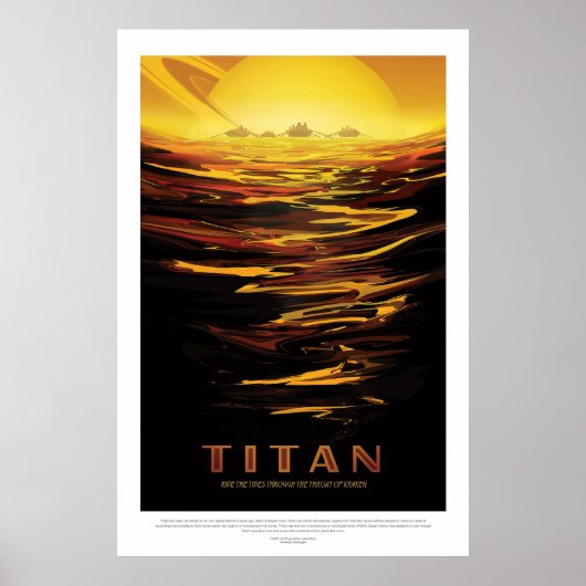 Titan | Zukunftsvisionen der NASA Poster (Vorne)