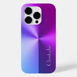 Titanblau und violett, rostfrei, bedruckt Case-Mate iPhone 14 pro hülle