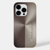 Titanbraun, farblos Case-Mate iPhone hülle (Rückseite)