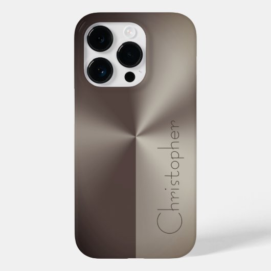 Titanbraun, farblos Case-Mate iPhone hülle (Rückseite)