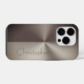 Titanbraun, farblos iPhone hülle (Rückseite (Horizontal))