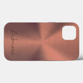 Titanbronze Edelstahl-Druck Case-Mate iPhone Hülle (Rückseite (Horizontal))