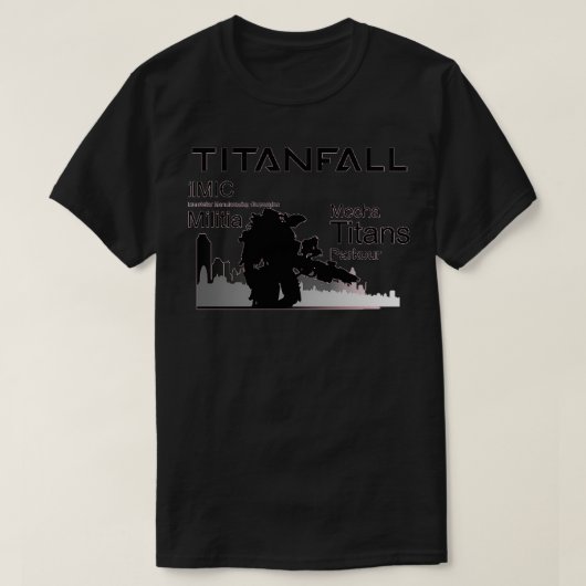 Titanfall Black T-Shirt (Design vorne)