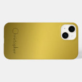 Titangold Edelstahl-Druck 15 Case-Mate iPhone Hülle (Rückseite (Horizontal))