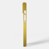 Titangold Edelstahl-Druck 15 Case-Mate iPhone Hülle (Rückseite / Links)