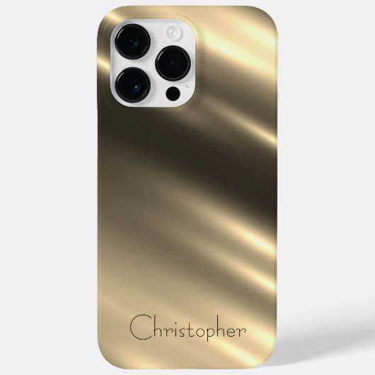 Titangold Edelstahl-Druck Case-Mate iPhone Hülle (Rückseite)