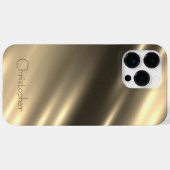Titangold Edelstahl-Druck Case-Mate iPhone Hülle (Rückseite (Horizontal))