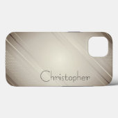 Titangold Edelstahl-Druck Case-Mate iPhone Hülle (Rückseite (Horizontal))