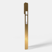 Titangold Edelstahl Metallic Case-Mate iPhone Hülle (Rückseite / Links)