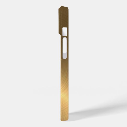 Titangold Edelstahl Metallic Case-Mate iPhone Hülle (Rückseite / Links)