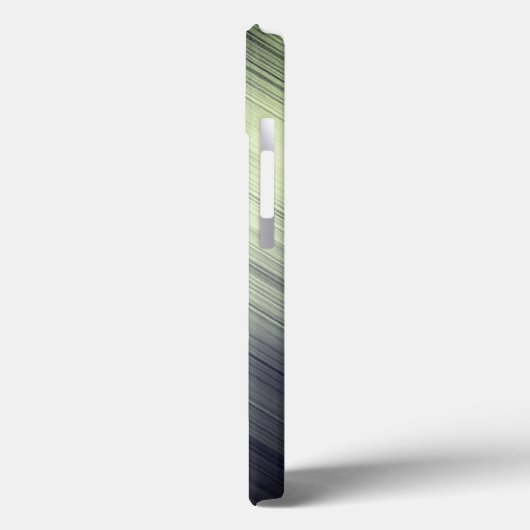 Titangrün Edelstahl Drucktelefon 15 Case-Mate iPhone Hülle (Rückseite / Links)