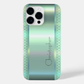 Titangrüne Edelstahldrucke iPhone Hülle (Rückseite)