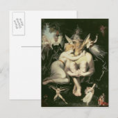Titania Awakes, umgeben von Attendant Postkarte (Vorne/Hinten)