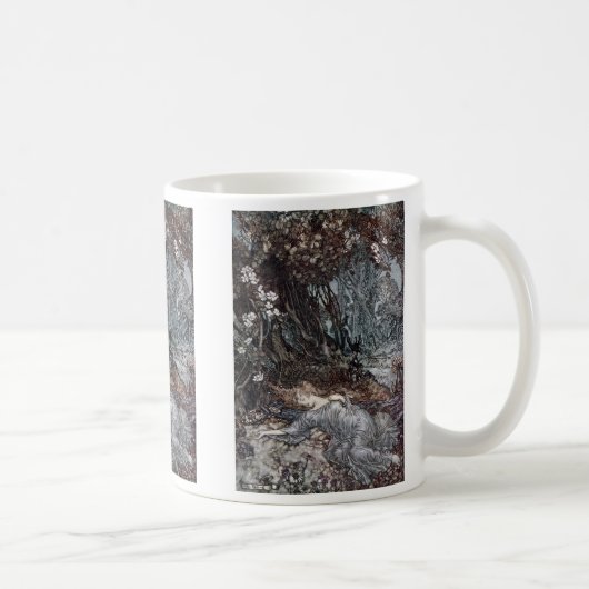 Titania-Lügen schlafend Kaffeetasse (Rechts)