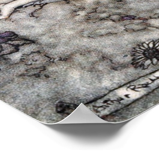 Titania Lying Asleep Poster (Ecke)