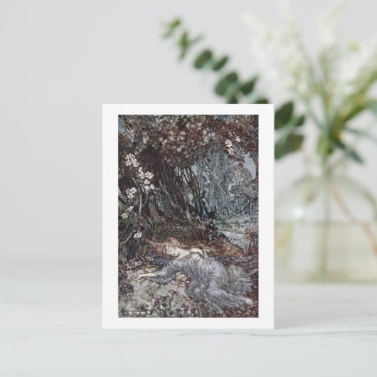 Titania Lying Asleep Postkarte (Stehend Vorderseite)