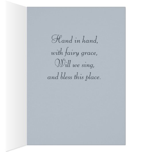 Titania (Meadows, Shakespeare) CC0515 Fairy Card (Innen (Rechts))