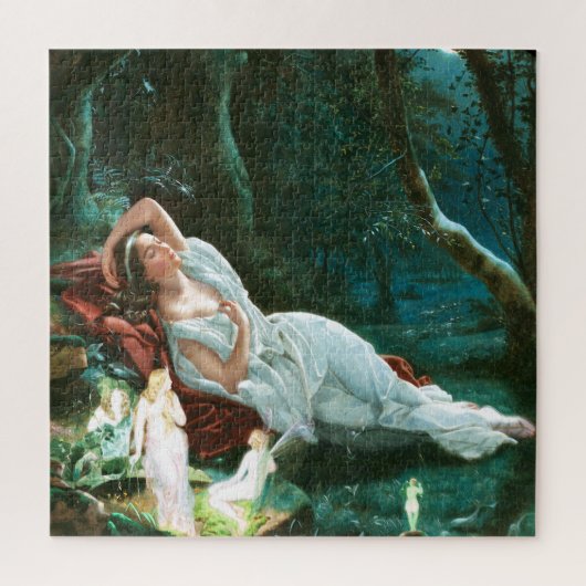 Titania Schlafen im Mondschein - Simmons Art Puzzle (Vertikal)