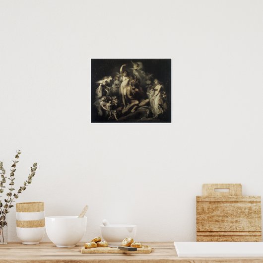 Titania und Bottom, c. 1790 Fantasy Painting Poster (Küche)