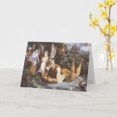 Titania und Bottom, Sommernachtstraum Karte (Gelbe Blume)