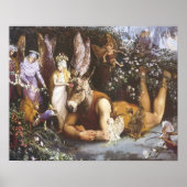 Titania und Bottom, Sommernachtstraum Poster (Vorne)