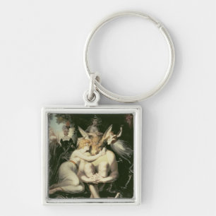 Titania wacht auf, umgeben durch Begleiter Schlüsselanhänger