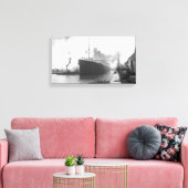 Titanic an den Docks von Southampton Leinwanddruck (Insitu (Wohnzimmer))