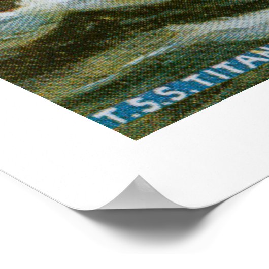 Titanic auf See Poster (Ecke)