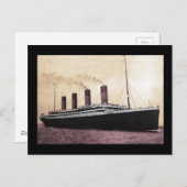 Titanic auf See Postkarte (Vorne/Hinten)