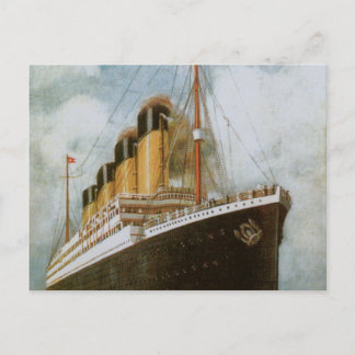 Titanic auf See Postkarte
