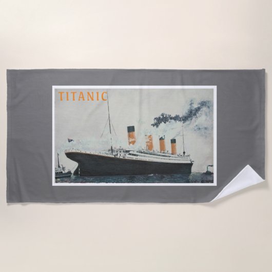 TITANIC Beach Handtuch (Vorderseite)