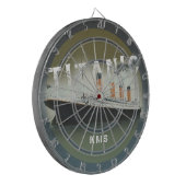 Titanic Benutzerdefiniertes Monogramm Dartscheibe (Vorderseite Links)