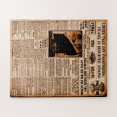 Titanic berichtete Sinking World News 1912 Puzzle (Horizontal)