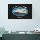 Titanic Birthday Black RMS White Star Line Schiff Banner (Messeveranstaltung)