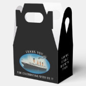 Titanic Birthday Black RMS White Star Line Schiff Geschenkschachtel (Geöffnet)