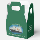 Titanic Birthday Green RMS White Star Line Schiff Geschenkschachtel (Geöffnet)