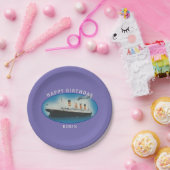 Titanic Birthday Lila RMS White Star Line Schiff Pappteller (Party)