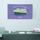 Titanic Birthday Lila White Star Line Schiff Banner (Messeveranstaltung)